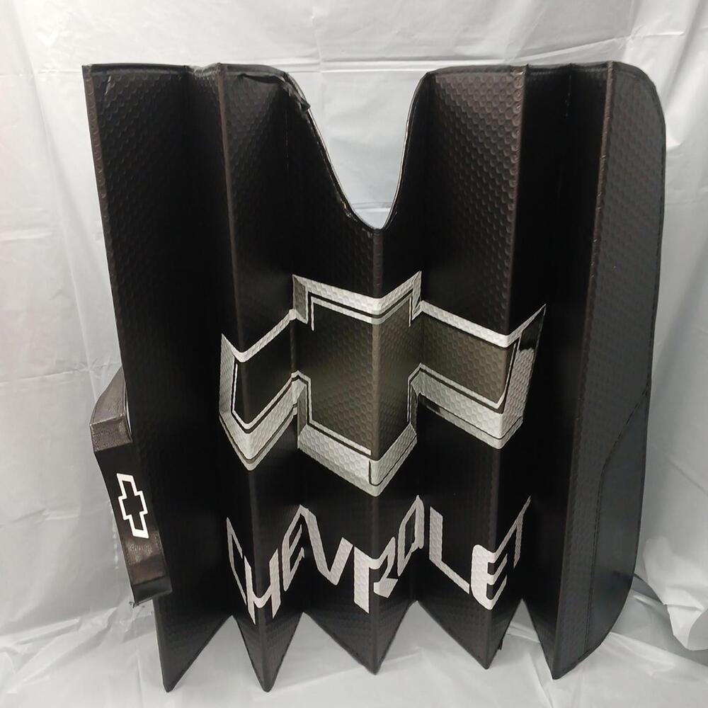Chevrolet Official GM Black Folding Accordion Windshield 57" Sunshade Sun Shade - Picture 5 of 7